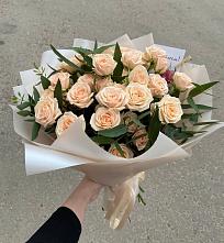 Букет Кремовые розы Латте в Западной Двине