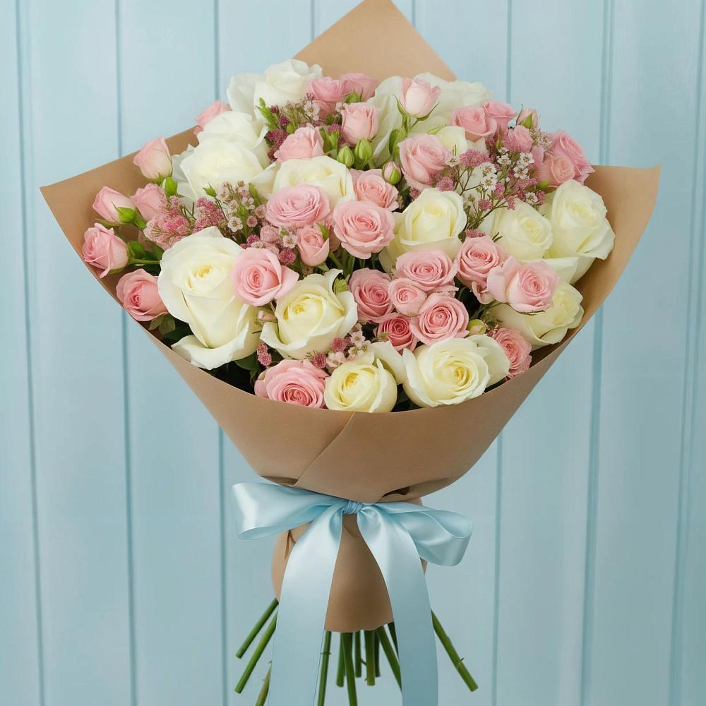 Букет цветов из: Розы в Западной Двине