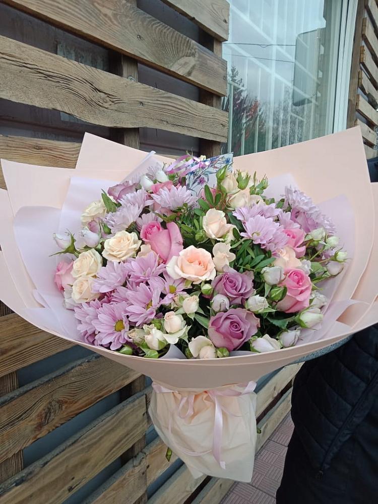 Букет цветов из: Розы и Хризантемы в Западной Двине