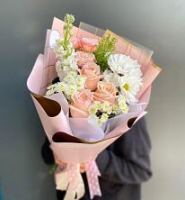 Букет цветов из:  Хризантемы и Розы в Западной Двине