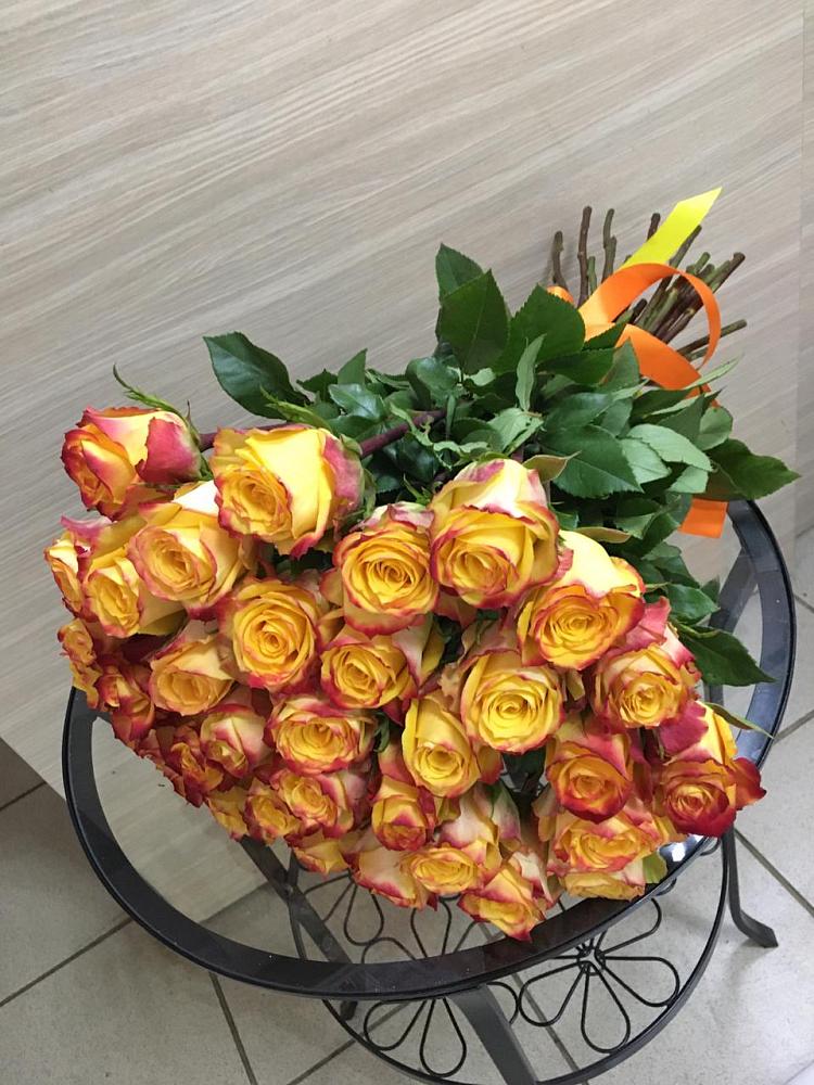 Букет Желтые розы в Западной Двине