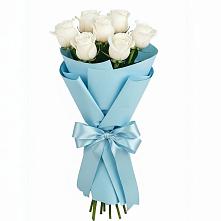 Букет 7 белых роз Проуд в Западной Двине