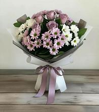 Букет цветов из:  Хризантемы и Розы в Западной Двине