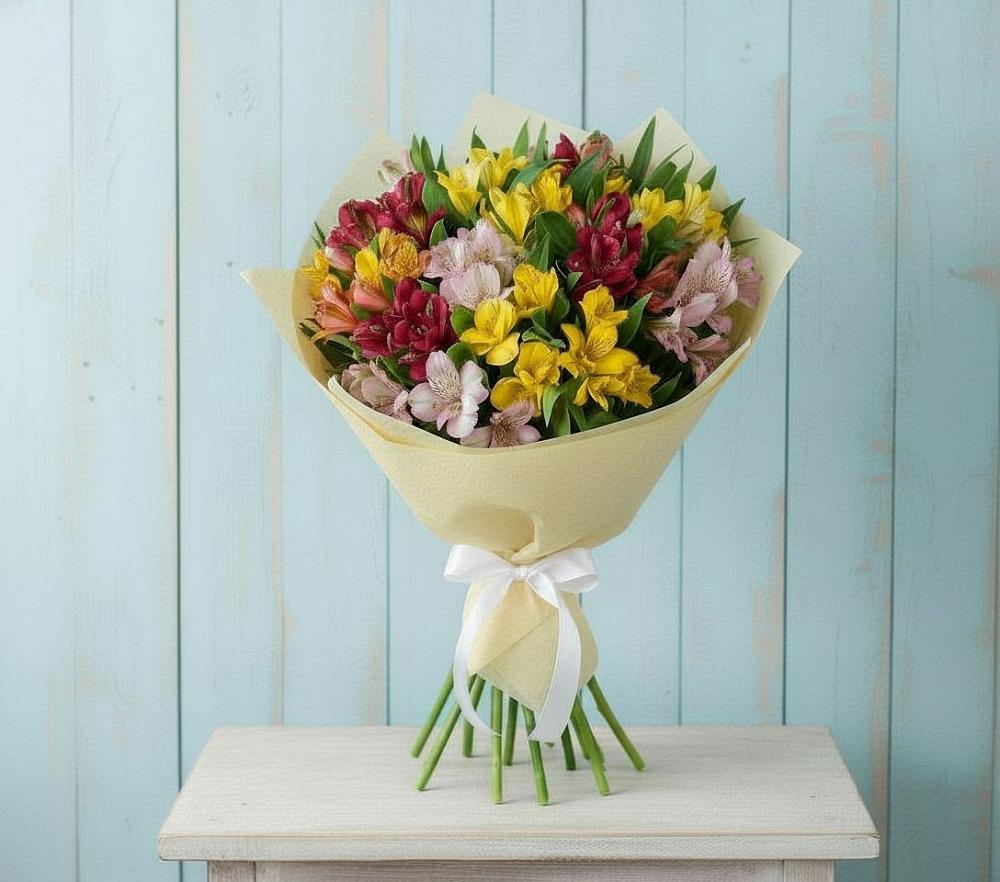 Букет цветов из: Альстромерии в Западной Двине