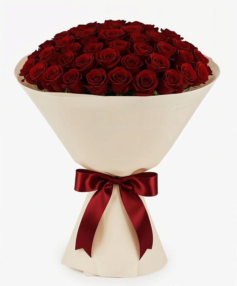 Букет 101 Бордовая роза Блэк Бакарра в Западной Двине